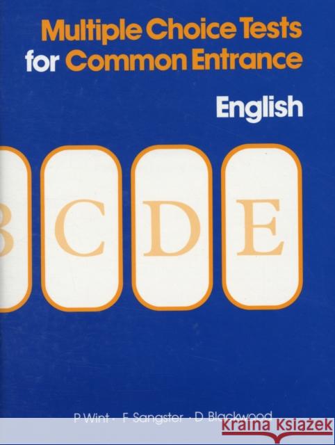 Multiple Choice Tests for Common Entrance - English Phyllis Wint Freda Sangster 9780175663224 NELSON THORNES LTD