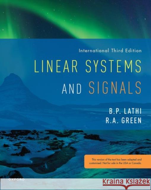 Linear Systems and Signals Roger Green 9780190200190 Oxford University Press Inc