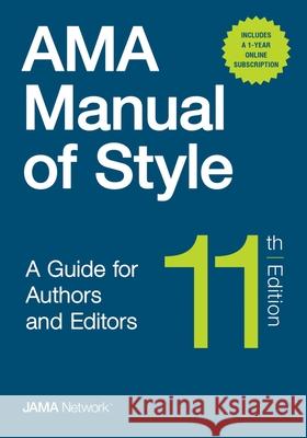 AMA Manual of Style: A Guide for Authors and Editors - Hardcover/Online Bundle Package The Jama Network 9780190246563 Oxford University Press, USA