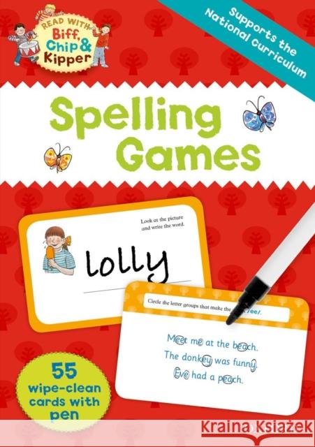 Oxford Reading Tree Read with Biff, Chip and Kipper: Spelling Games Flashcards   9780192737878 Oxford Children's Books