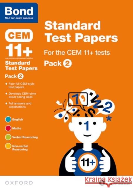 Bond 11+: CEM: Standard Test Papers: Ready for the 2024 exam: Pack 2 Bond 11+ 9780192742193