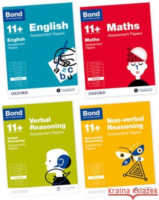 Bond 11+: English, Maths, Non-verbal Reasoning, Verbal Reasoning: Assessment Papers: 7-8 years Bundle Sarah Lindsay 9780192749864 Oxford University Press