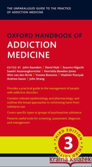 Oxford Handbook of Addiction Medicine  9780192844088 Oxford University Press