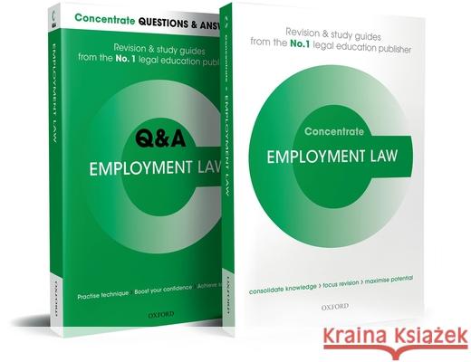Employment Law Revision Concentrate Pack: Law Revision and Study Guide Russell, Roseanne 9780192857620