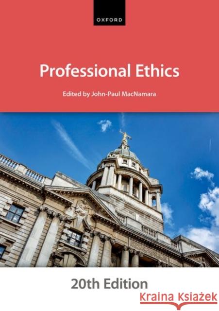 Professional Ethics The City Law School 9780192857958 Oxford University Press