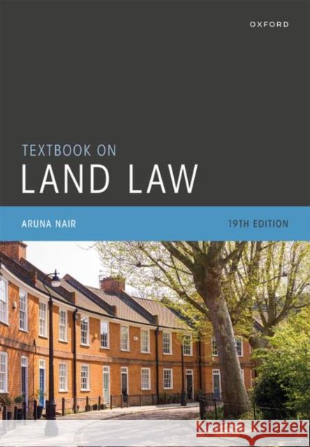 Textbook on Land Law Nair 9780192858832