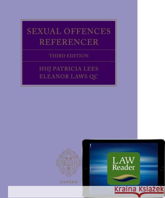 Sexual Offences Referencer Digital Pack 3rd Edition Laws 9780192864772 Oxford University Press