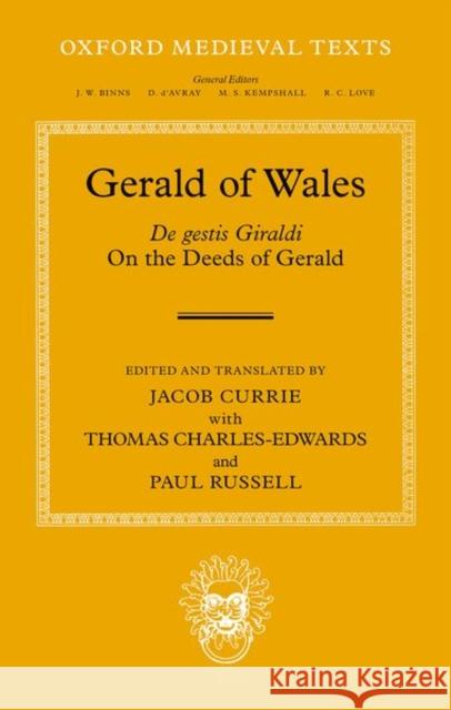 Gerald of Wales Charles-Edwards, Thomas 9780192869166 Oxford University Press