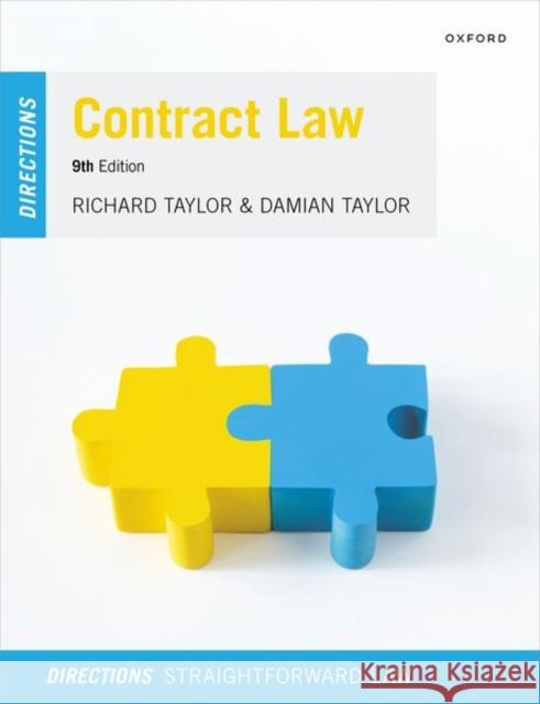 Contract Law Directions Damian (MA (Oxon) BCL, Solicitor) Taylor 9780192873507 Oxford University Press