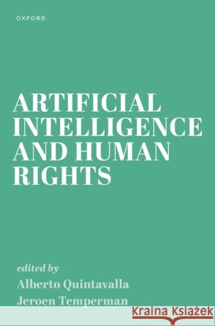 Artificial Intelligence and Human Rights  9780192882486 Oxford University Press