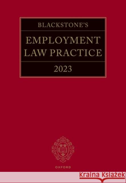 Blackstone's Employment Practice 2023  9780192887788 OUP OXFORD