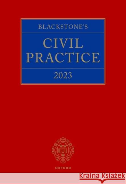 Blackstone's Civil Practice 2023  9780192899439 Oxford University Press