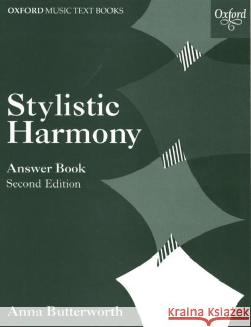 Stylistic Harmony Answer Book  9780193210561 OXFORD UNIVERSITY PRESS