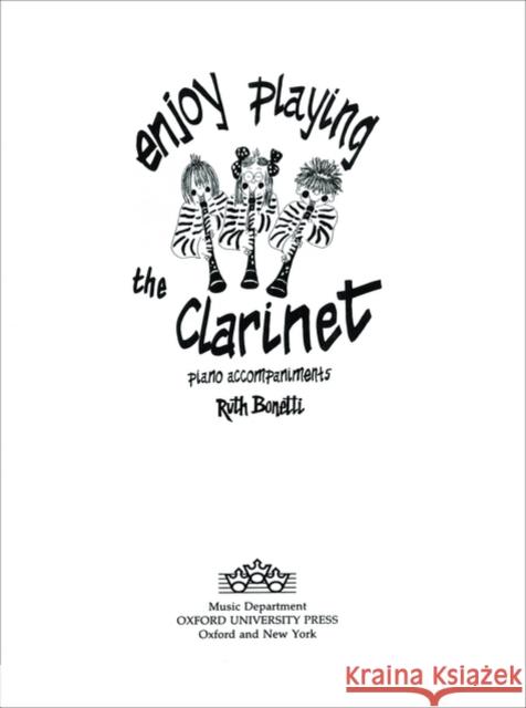 Enjoy Playing the Clarinet Piano Accompaniments  9780193221093 Oxford University Press