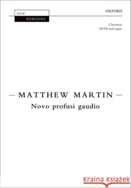 Novo profusi gaudio  9780193378056 Oxford University Press