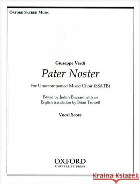 Pater Noster  9780193384323 Oxford University Press
