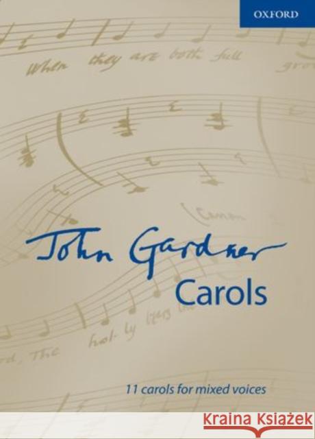 John Gardner Carols John Gardner   9780193388161 Oxford University Press