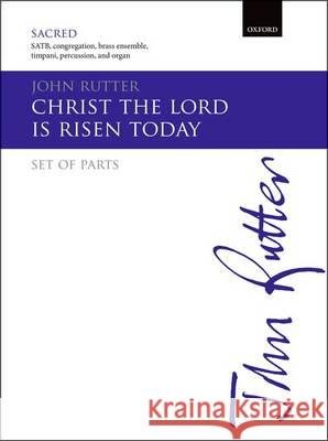 Christ the Lord is Risen Today: Set of Parts - Brass Version John Rutter   9780193417069 Oxford University Press