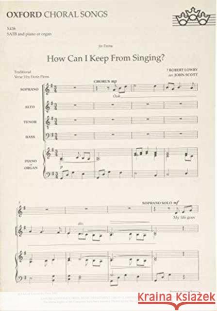 How can I keep from singing?  9780193432499 Oxford University Press