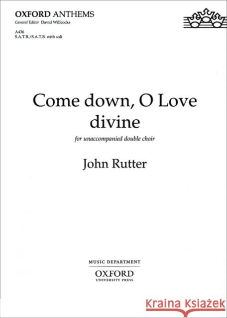 Come down, O Love divine  9780193504912 Oxford University Press