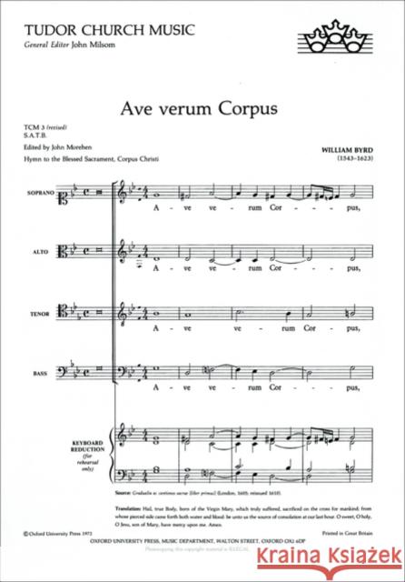 Ave verum Corpus  9780193520066 Oxford University Press