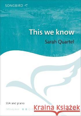 This we know Sarah Quartel   9780193527591 Oxford University Press