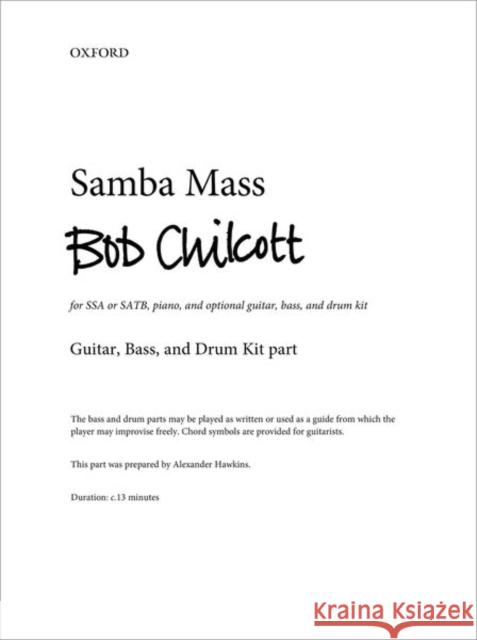 Samba Mass Bob Chilcott   9780193529120 Oxford University Press