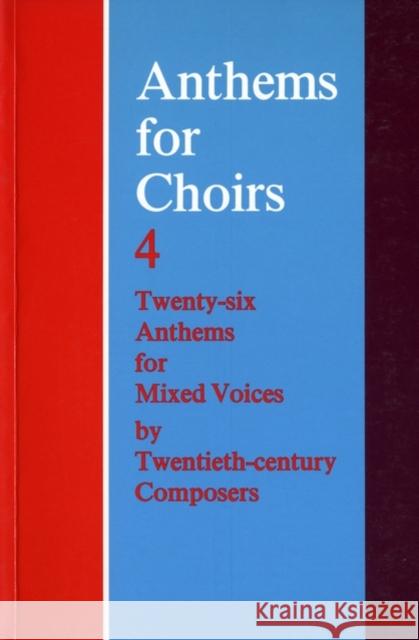 Anthems for Choirs 4  9780193530164 Oxford University Press