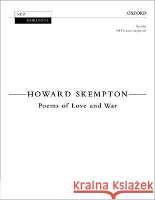 Poems of Love and War Howard Skempton   9780193533547 Oxford University Press