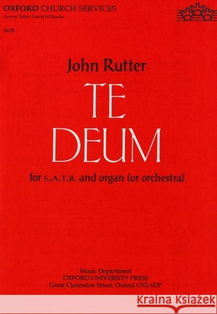 Te Deum  9780193533707 Oxford University Press