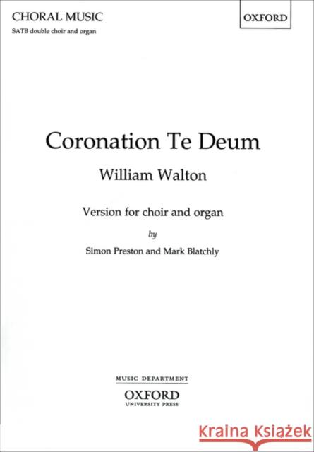 Coronation Te Deum  9780193534872 Oxford University Press