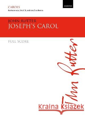 Joseph's Carol John Rutter   9780193552302