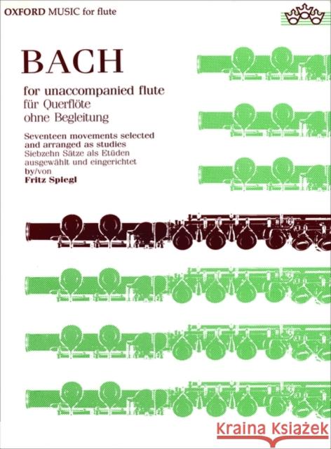 Bach for Unaccompanied Flute  9780193552845 Oxford University Press