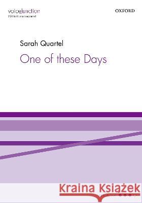 One of these Days Sarah Quartel   9780193554498 Oxford University Press