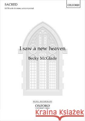 I saw a new heaven Becky McGlade   9780193555532 Oxford University Press
