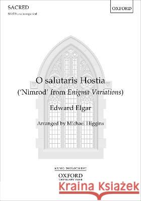 O salutaris Hostia: 'Nimrod' from Enigma Variations Edward Elgar   9780193560819