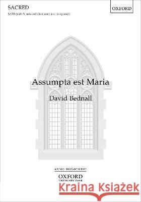 Assumpta est Maria David Bednall   9780193561328 Oxford University Press