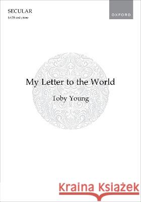 My Letter to the World Toby Young   9780193565951 Oxford University Press
