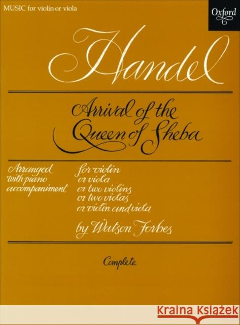 Arrival of the Queen of Sheba  9780193569836 Oxford University Press