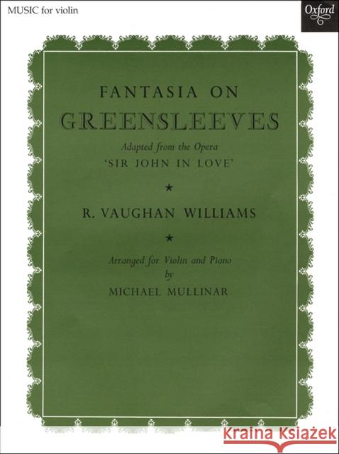 Fantasia on Greensleeves  9780193593077 Oxford University Press