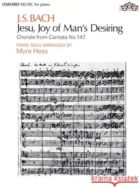 Jesu, Joy of Man's Desiring  9780193722002 Oxford University Press