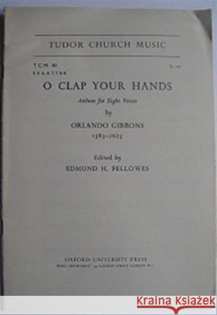 O clap your hands  9780193804357 Oxford University Press