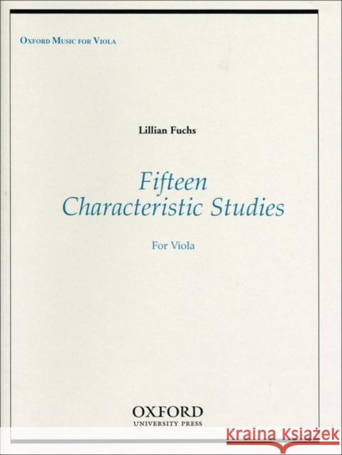 Fifteen Characteristic Studies for Viola  9780193850125 Oxford University Press