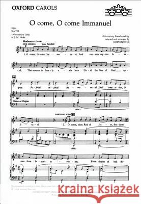 O Come, O Come, Immanuel: Vocal Score John Rutter   9780193850927 Oxford University Press