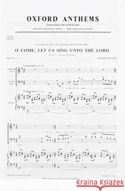 O come, let us sing unto the Lord  9780193851078 Oxford University Press