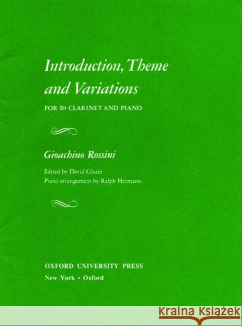 Introduction, Theme, and Variations  9780193852631 Oxford University Press