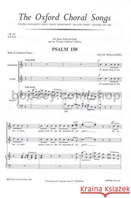 Psalm 150  9780193852921 Oxford University Press