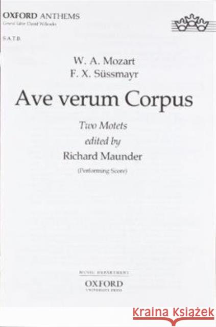 Ave verum corpus  9780193852983 Oxford University Press