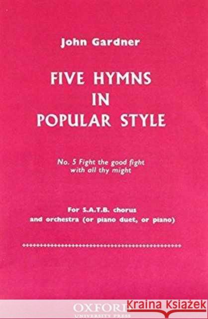 Fight the good fight with all thy might  9780193853867 Oxford University Press