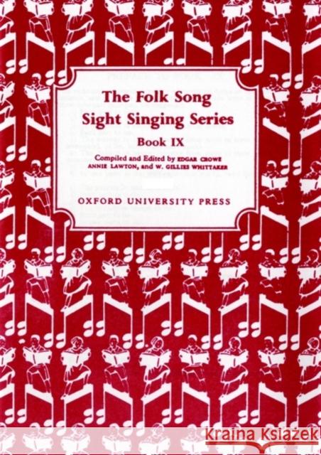 Folk Song Sight Singing Book 9  9780193853904 Oxford University Press
